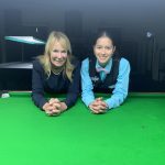 Tammy with Lilly Meldrum, Australian U21 Womens Snooker Champion 2024